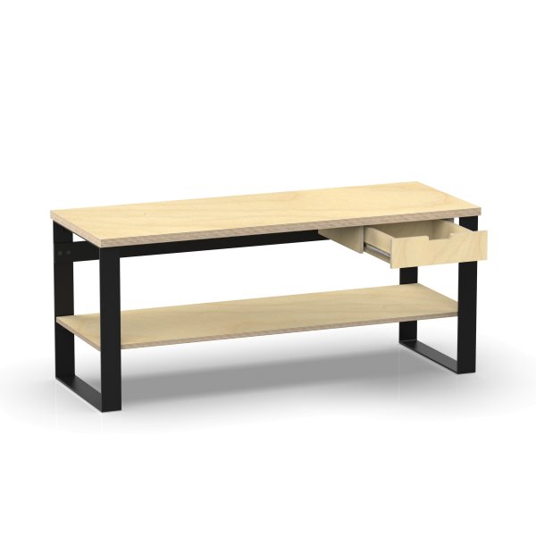 Profi Design Werkbank 2000 x 750 x 850 mm + 40mm Arbeitsplatte + Boden