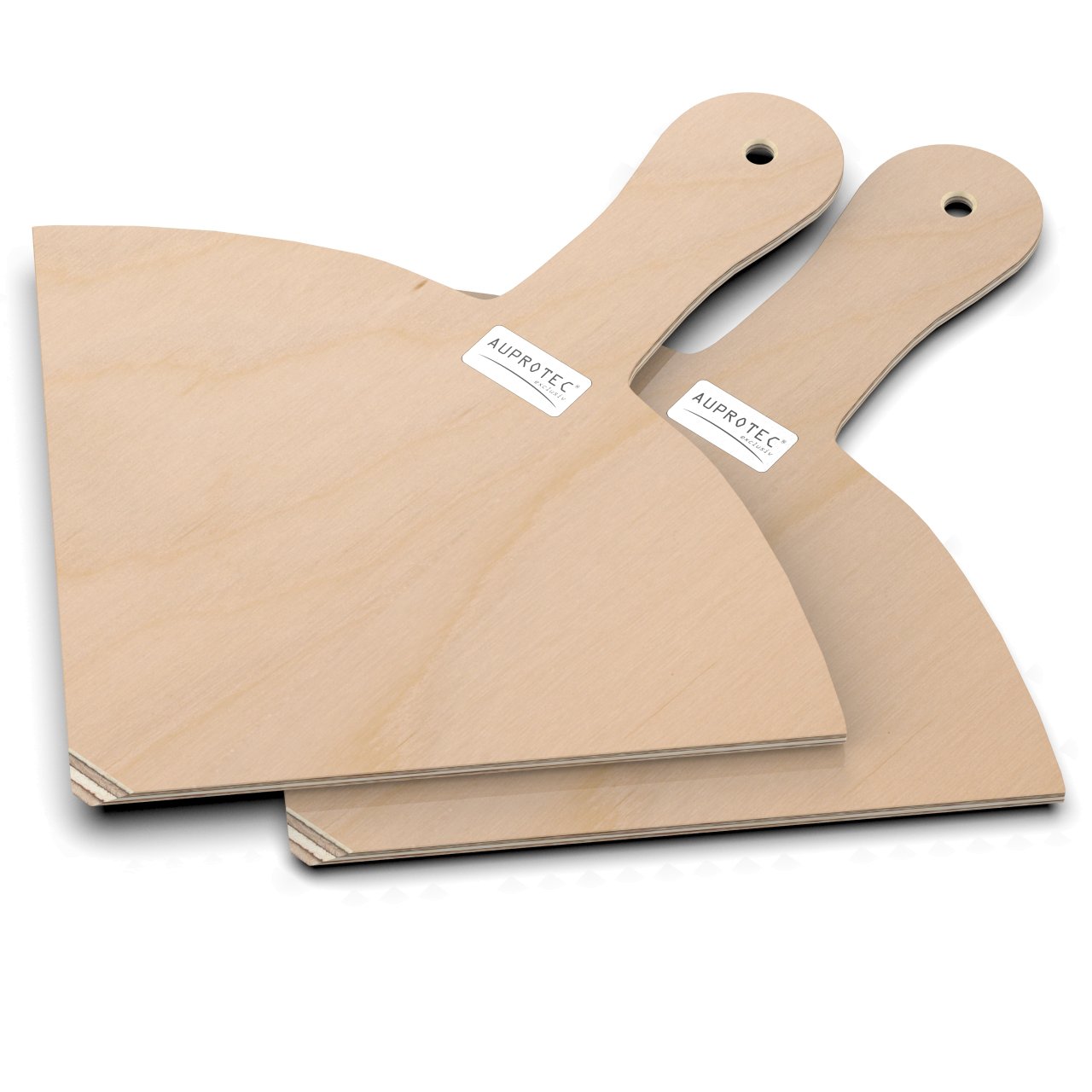 2 Pizzaschaufeln XL (20 cm) Holz Pizzaschieber Pizzabretter Birke geschliffen Modell Angie