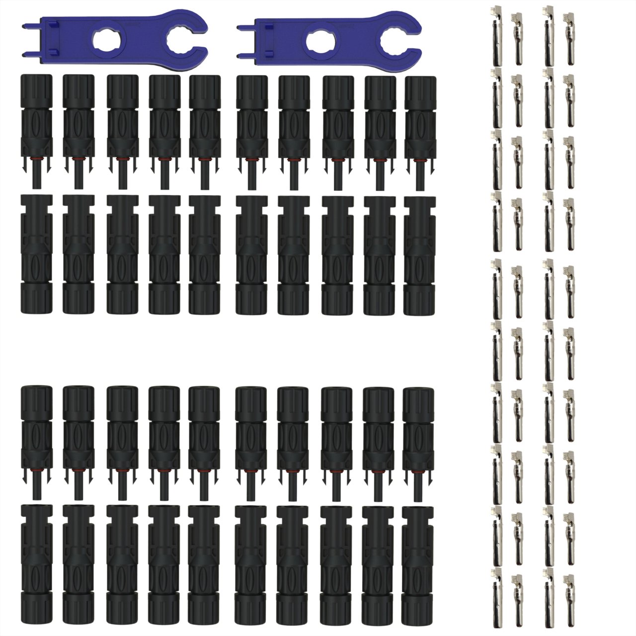20 Paar Solarstecker PV Verbinder für 2,5-6mm² Solarkabel 1500V