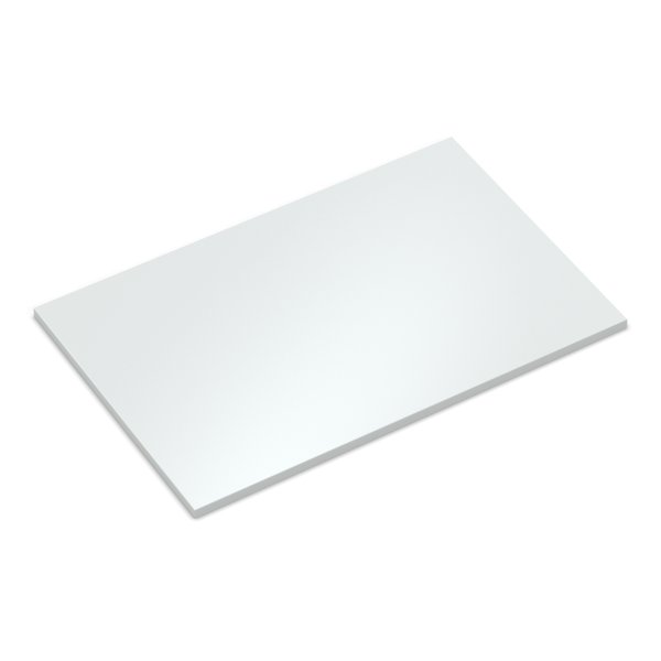 500x500 mm Tischplatte weiß Dekor Spanplatte 19 mm Quadrat  melaminharzbeschichtet mit ABS Kante Umleimer
