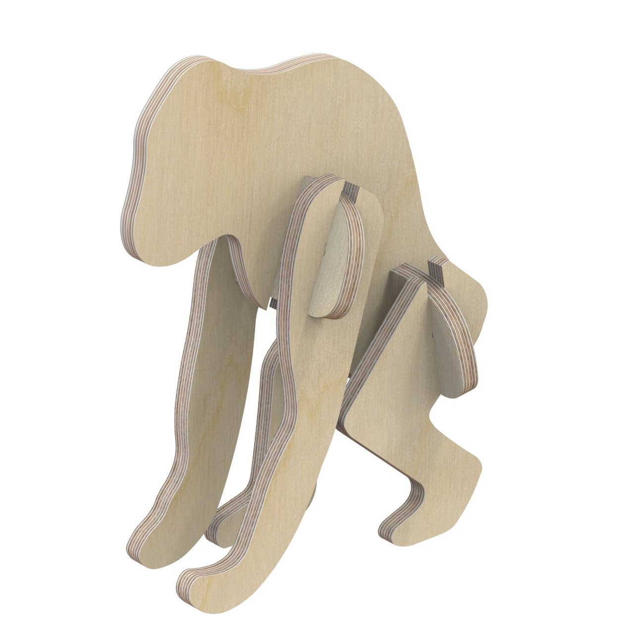 3D Holzbausatz Multiplex Birkenholz Konstruktions-Puzzle Modell Affe I