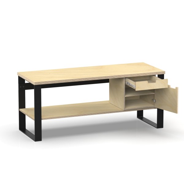 Profi Design Werkbank 2000 x 750 x 850 mm + 40mm Arbeitsplatte + Boden