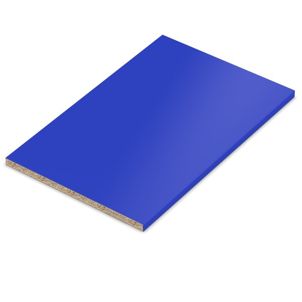 19 mm Einlegeboden Regalboden blau melaminharzbeschichtet mit ABS Kante max 1000 x 800