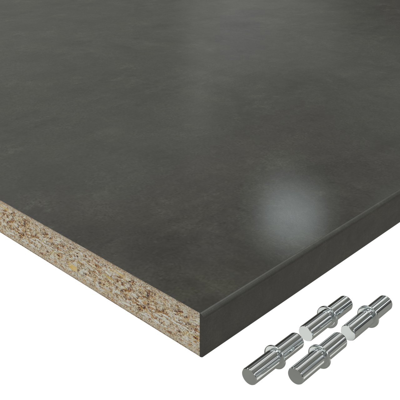 Einlegeboden Dekor Beton Terragrau 42207DP bis 1000 x 800 mm Regalboden 19 mm melaminharzbeschichtet mit ABS Kante