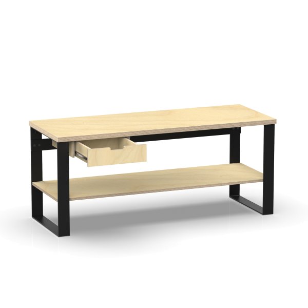 Profi Design Werkbank 2000 x 750 x 850 mm + 40mm Arbeitsplatte + Boden