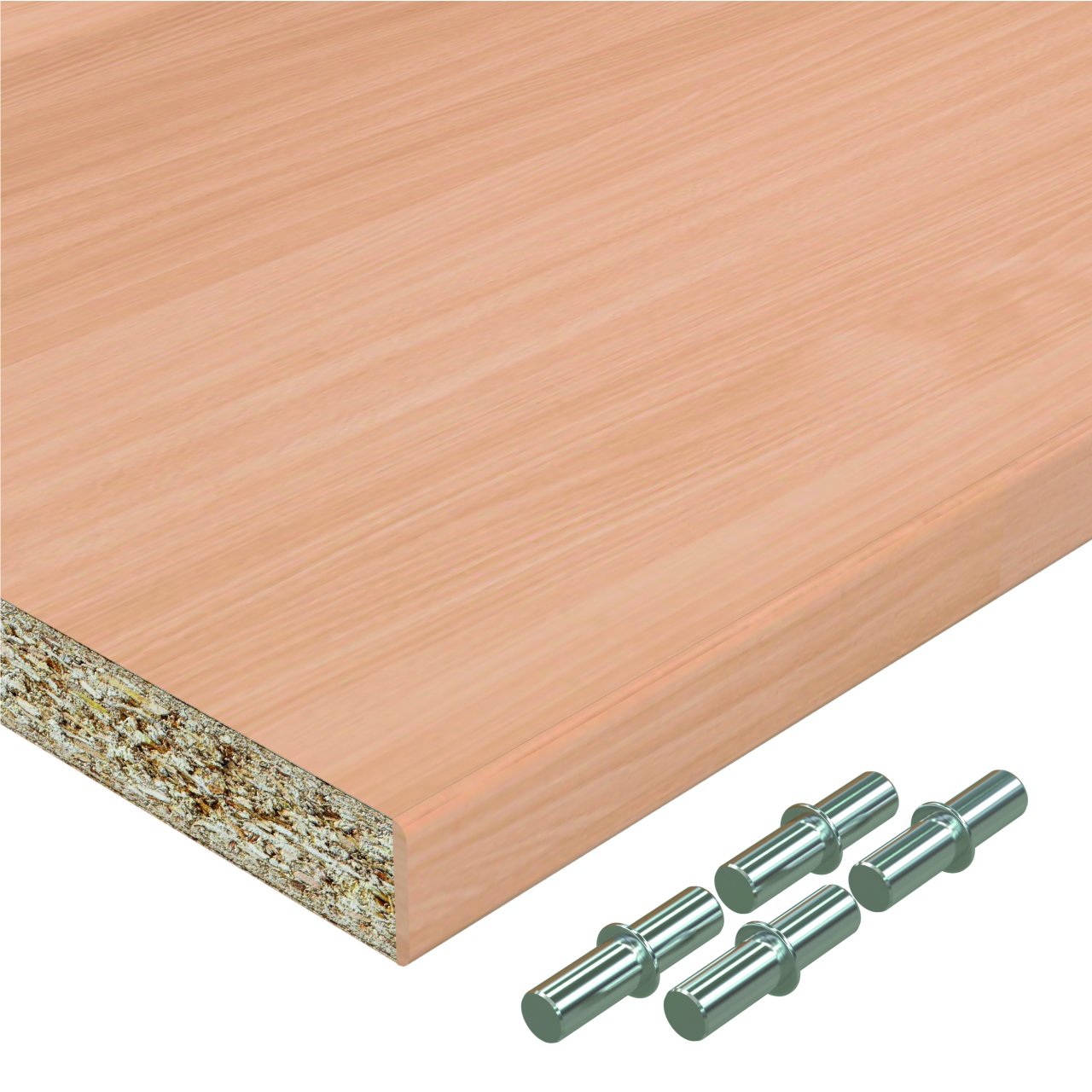 Einlegeboden Dekor Buche bis 1000 x 800 mm Regalboden 19 mm mit ABS Kante beschichtet
