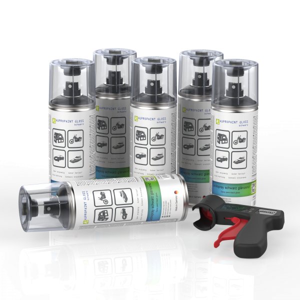 AUPROPAINT GLOSS Lackspray schwarz glänzend 400ml