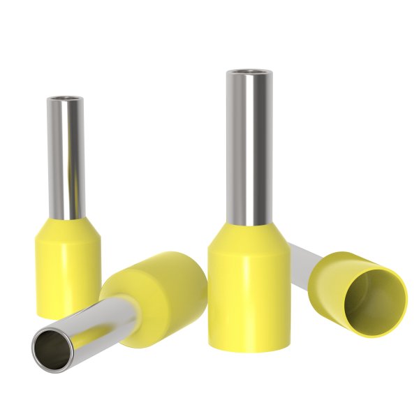 Aderendhülsen 0,34 mm² isoliert gelb | auprotec.com