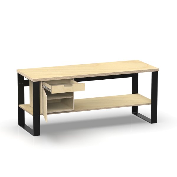 Profi Design Werkbank 2000 x 750 x 850 mm + 40mm Arbeitsplatte + Boden