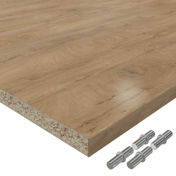 19 mm Einlegeboden Regalboden Dekor Eiche ENDgrain Classic mit ABS Kante max 1000 x 800