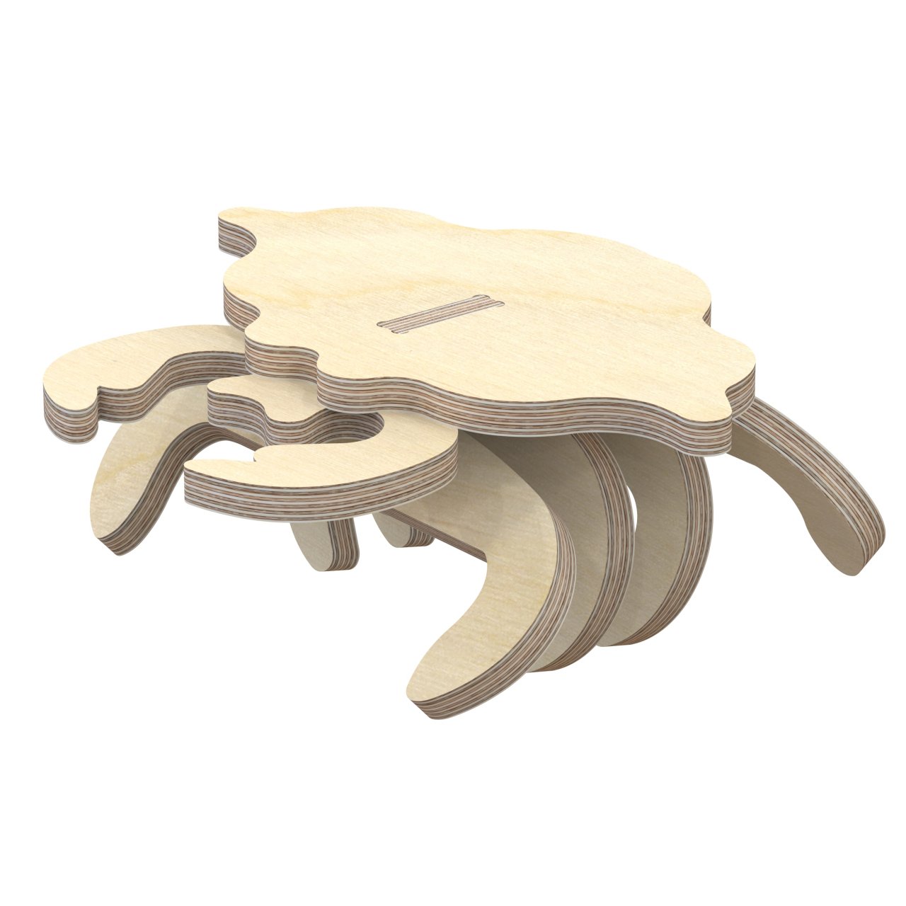 3D Holzbausatz Multiplex Birkenholz Konstruktions-Puzzle Modell Krabbe
