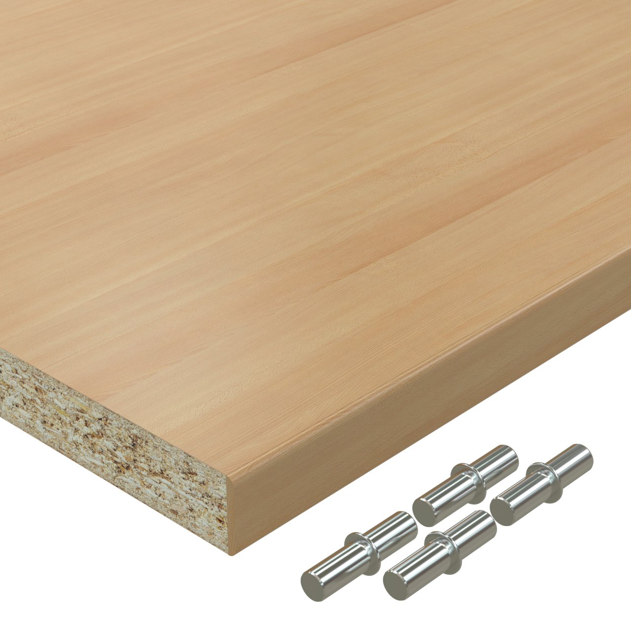 Einlegeboden Dekor Weißbuche bis 1000 x 800 mm Regalboden 19 mm melaminharzbeschichtet mit ABS Kante
