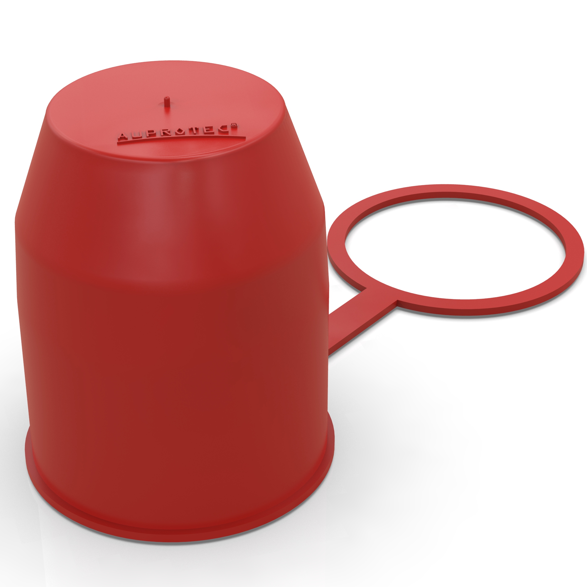 Schutzkappe rot Anhängerkupplung mit Sicherungsring für Kugelkopf-Kupplung