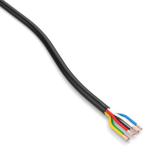 1m de câble de remorque 7x 1,0 mm² câble rond 7 pôles/brins