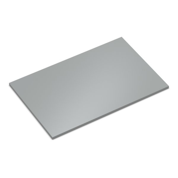 Dekor Spanplatte 19mm Tischplatte grau melaminharzbeschichtet mit ABS Kante Umleimer