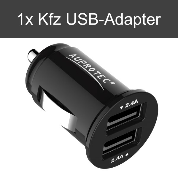 USB Adapter iX-4S Dual Mini Auto Ladegerät 4,8A