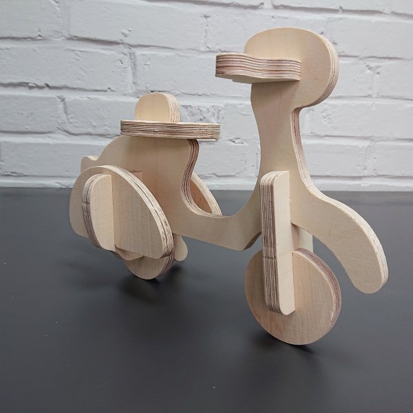 3D Holzbausatz Multiplex Birkenholz Konstruktions-Puzzle Modell Roller