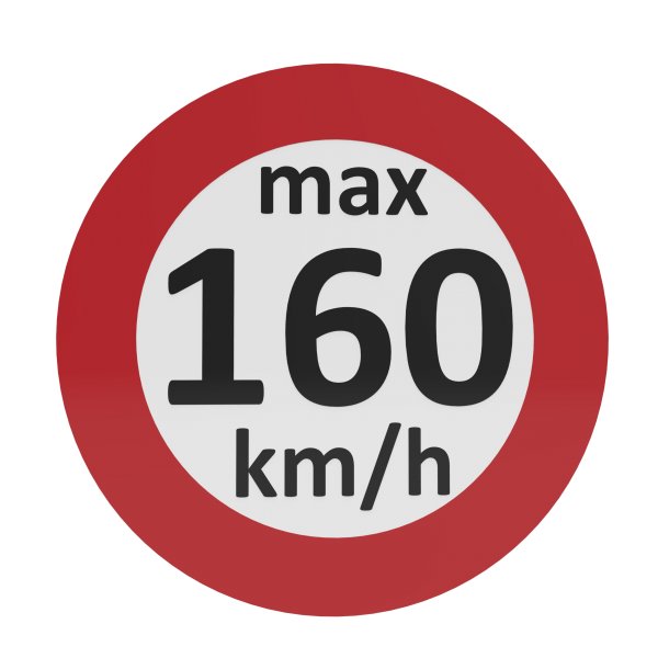 Geschwindigkeitsaufkleber 160 - 240 km/h nach § 36 StVZO