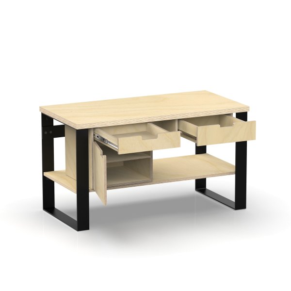 Profi Design Werkbank 1400 x 750 x 850 mm + 40mm Arbeitsplatte + Boden