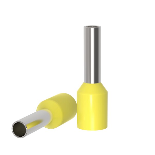 Aderendhülsen 1 mm² isoliert gelb | auprotec.com
