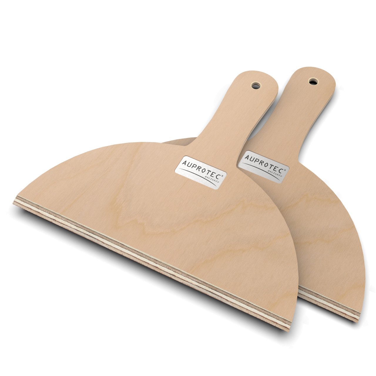 2 Pizzaschaufeln M (Ø 32 cm) Holz Pizzaschieber Pizzabretter Birke geschliffen Modell Heiko