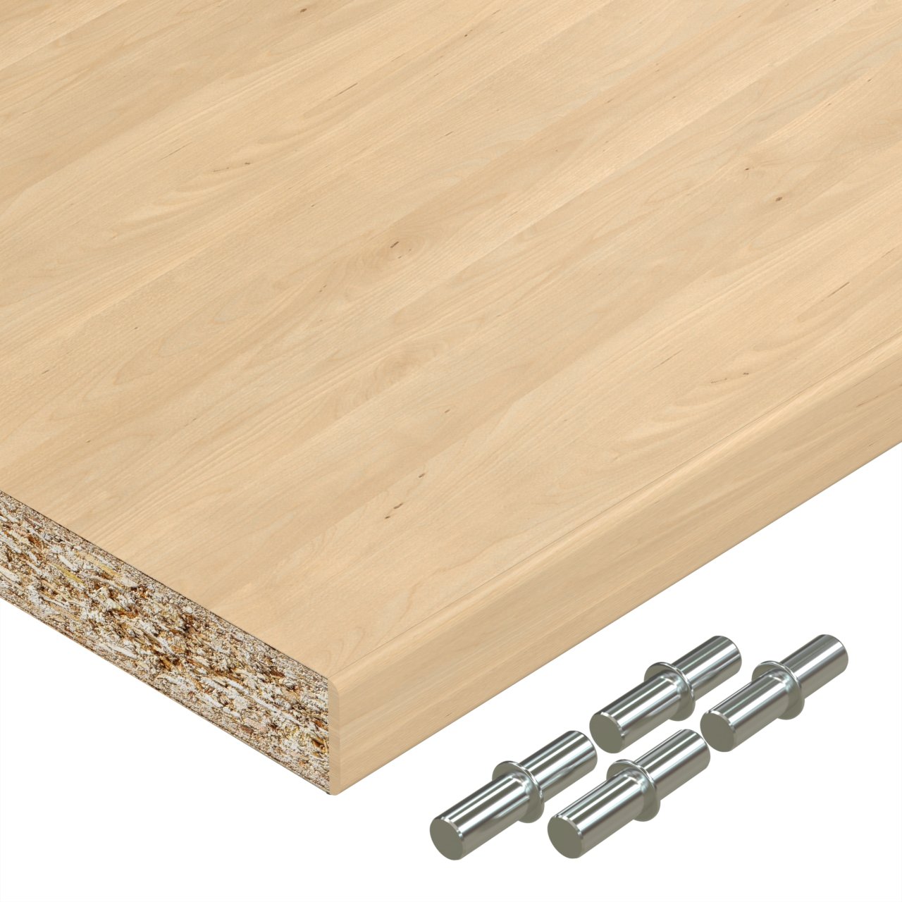Einlegeboden Dekor Mandal Ahorn natur bis 1000 x 800 mm Regalboden 19 mm melaminharzbeschichtet mit ABS Kante