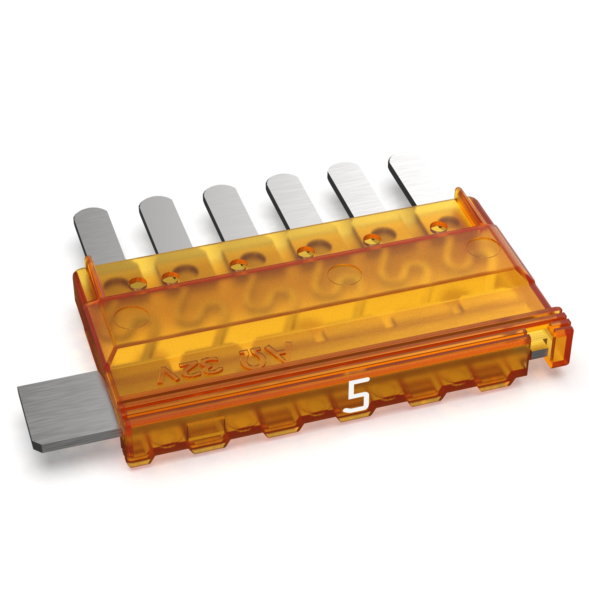 MultiOTO 6 Pin Flachstecksicherung 5A Ampere hellbraun