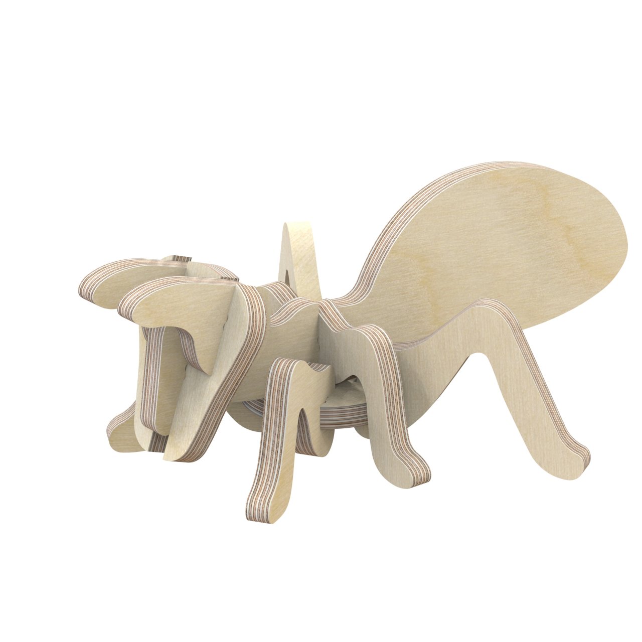 3D Holzbausatz Multiplex Birkenholz Konstruktions-Puzzle Modell Ameise